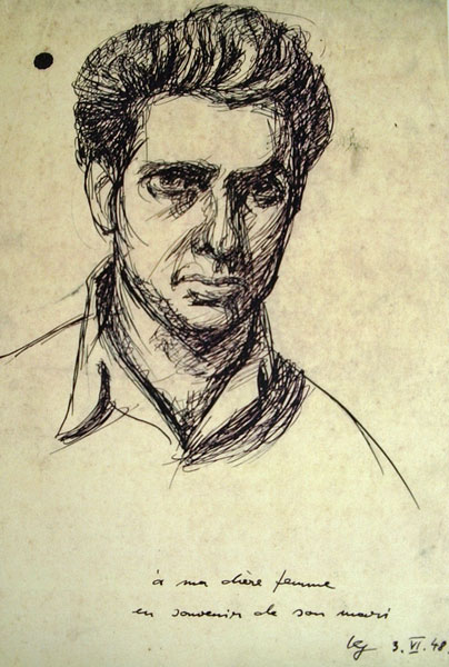 Zelfportret van Klaus Grünewald